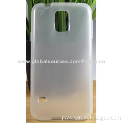 TPU Mobile Phone Case for Samsung Galaxy S5, 1.5mm Thickness, Glossy Outside and Matte Inside